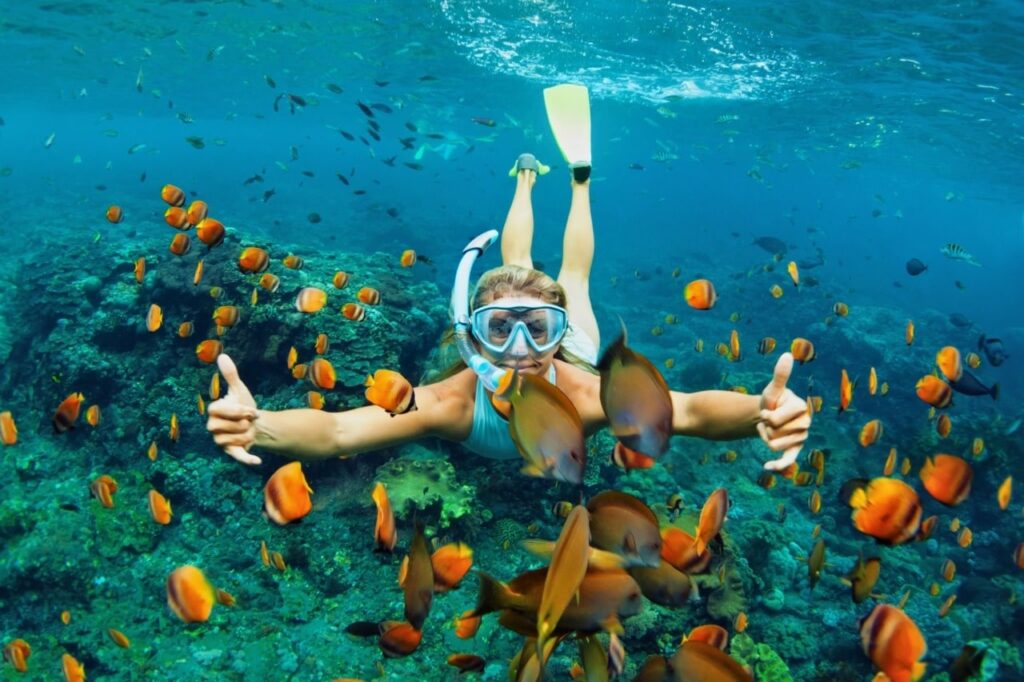 49 black sand beach, Snorkling
