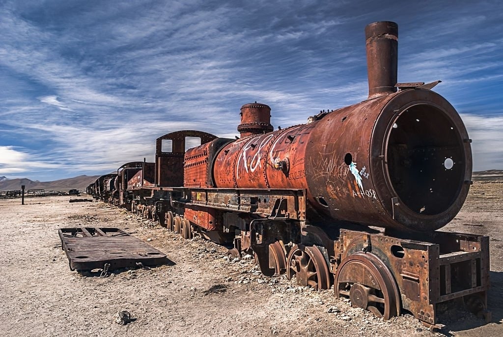 Uyuni Salt Flat, Train GaraveYard